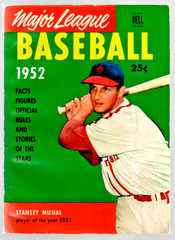 1952 Major League Baseball Dell Publishing Co. Stan Musial Cover 130 Pages Ex