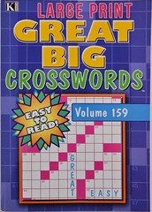 New 4 Large Print Great Big Crosswords Kappa Puzzle Books Vol# 159-172 Fun Hobby