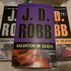 J.D. Robb in death series Set Of 3 Softcover Books; Reunion, Salvation & Seducti