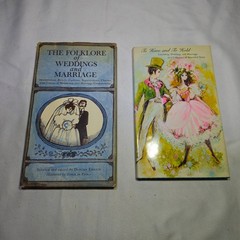 THE FOLKLORE OF WEDDINGS AND MARRIAGE 1970 Duncan Emrich HCDJ + Bonus Book