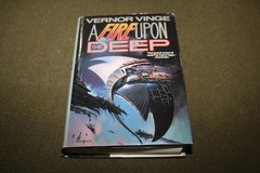 A Fire Upon The Deep by Vernor Vinge 1992 HC Tor SF Book Club