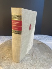1942 Classics Club Books Red Top- Plato “Five Great Dialogues”Home Library Decor