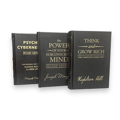 3 X THINK AND GROW RICH & THE POWER OF SUBCONSCIOUS MIND & PSYCHO-CYBERNETICS