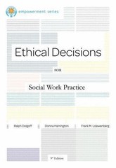 Brooks/Cole Empowerment Series: Ethical Decisions for Social Work Practice (Eth