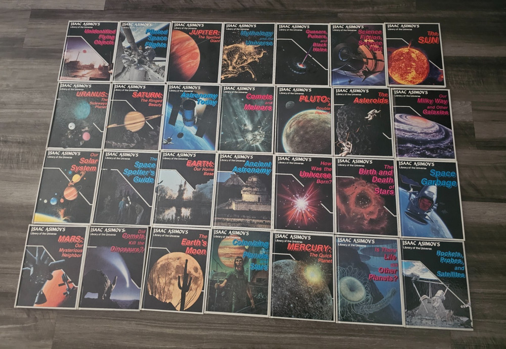 Isaac Asimov’s Library of the Universe Complete Set of 28 Hardcover Books – VTG