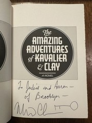 SIGNED Amazing Adventures of Kavalier and Clay: A Novel by Michael Chabon 2000