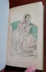 Women’s Fashion Dress c. 1830-40 Evening & Morning book w/ 65 hand color plates
