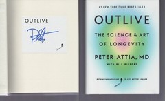 Outlive : Science & Art of Longevity / SIGNED / Peter Attia / NOT Personalized!