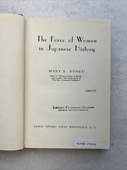 Mary Beard | The Force of Women in Japanese History First Edition 1953 HC Ex-Lib