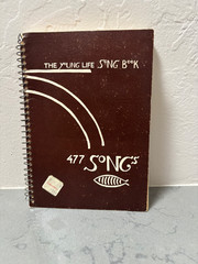 A song book offering an eclectic assortment of lyrics and chord charts