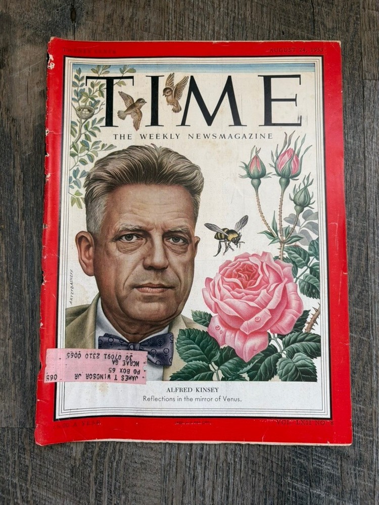 VTG Time Magazine August 24, 1953 Vol 62 No. 8 Alfred Kinsey