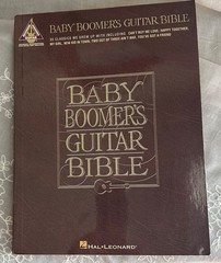 BABY BOOMER’S GUITAR BIBLE music book, guitar tabs for 35 classic songs
