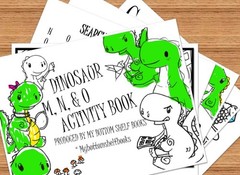 DIGITAL’26 Merrick M N O Child Dinosaur ACTIVITY color BOOK *PRINT REQ’D* 18pgs