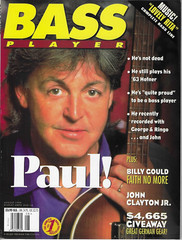Bass Player Magazine Aug 1995 Paul McCartney 63 Hofner Billy Gould John Clayton