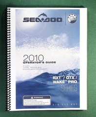 2011 SeaDoo GTS / GTI / WAKE Series Operator’s Manual w/ Protective Covers