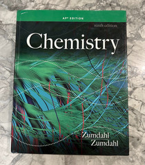 Chemistry by Steven Zumdahl and Susan Zumdahl – AP/ninth edition – Very Good