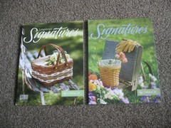 LOT OF( 2) 2008 LONGABERGER SIGNATURES COLLECTOR’S CLUB SPRING & SUMMEER