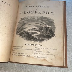1891 First Lessons In Geography For Young Children – Mitchell – HB – Color Maps