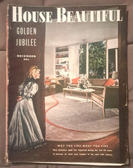 House Beautiful Magazine December 1946, Golden Jubilee, 302 pages, ROUGH