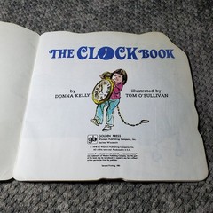 The Clock Book Donna Kelly 1981 Golden Shape Book Children’s Illustrated Golden