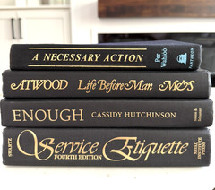 Lot of 4 Black Gold Hardcover Books | Modern Shelf Coffee Table Decor