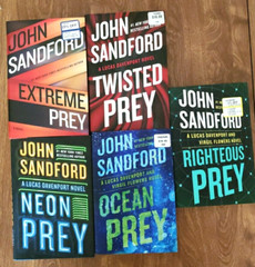 John Sandford Extreme, Twisted, Neon, Ocean Righteous Prey Series Lot of 5, HC