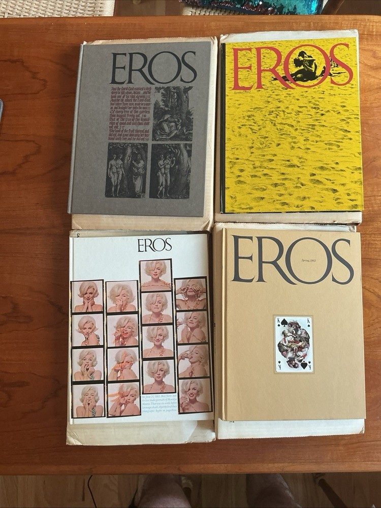 Vintage 1962 Eros Hardcover Books Vol. 1 – #1-4 Complete Set LIKE NEW