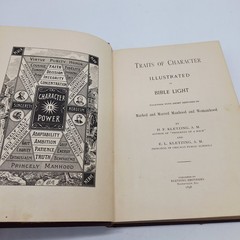 1898 “TRAITS OF CHARACTER” BOOK BY HENRY & E. L. KLETZING 371 PAGES