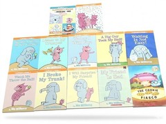 Lot of 12 PB Elephant & Piggie Readers/”Like Reading” by Mo Willems & Dan Santat