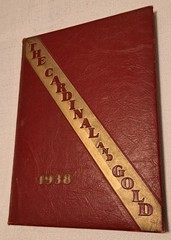 Rare 1938 Calvert Hall College The Cardinal And Gold Yearbook Baltimore MD