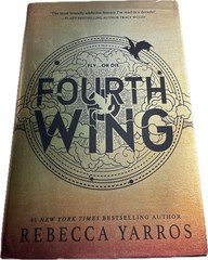 Fourth Wing Rebecca Yarros Empyrean Series Book 1 Hardcover Gold Jacket