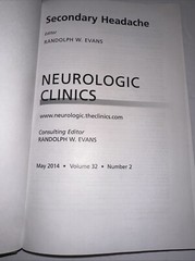 Secondary Headache, An Issue of Neurologic Clin, Evans.=