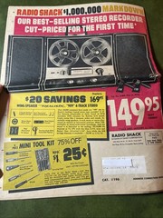 1970 RADIO SHACK Catalog Sales Paper ~ 40 Pages Of Vintage HiFi Electronics