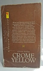 Crome Yellow By Aldous Huxley A Bantam Classic Edition 1959