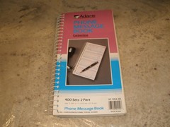 ADAMS PHONE MESSAGE BOOK CARBONLESS SPIRAL