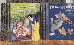 Huge Lot of 72 Vintage Little Golden Books Disney Sesame Street Looney Tunes