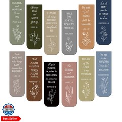 48 Pcs Bible Verse Magnetic Christian Bookmarks, 0.8×4.7in Inspirational Scri…