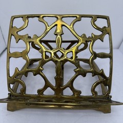 Vintage Solid Brass Adjustable Book Stand Holder Taiwan
