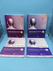 Dimensions Math Grade 7 Student Text & Workbook A & B Set- Singapore 7th Grade