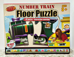 Number Train Giant Floor Puzzle 10 ft School Specialty Publishing 2009 COMPLETE!
