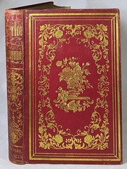 THE LADIES WREATH Antique Victorian Gift Book COLOR PLATES Fine Leather Binding