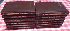 THE LOUIS L’AMOUR COLLECTION LOT OF 12 BANTAM Imitation Leather HARDCOVER BOOKS