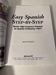 Easy Spanish Step-By-Step Paperback – Barbara Bregstein | Very Good