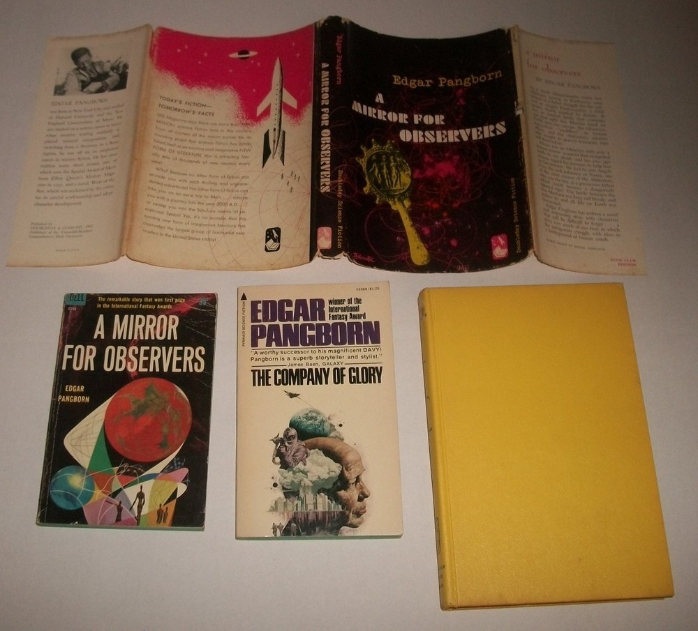 Edgar Pangborn lot of 2 PB +1 BCE hardcover Mirror Observers Company of Glory VG