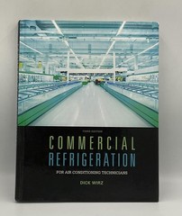Commercial Refrigeration For Air Conditioning Technicians Wirz Cengage HC Black