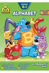 School Zone – Alphabet Workbook – 32 Pages, – 0938256033, School Zone, paperback