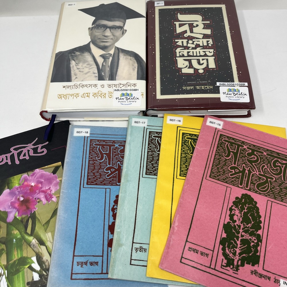 Bengali Books Lot Literature Academic Rabindranath Tagore Bangla Language Set