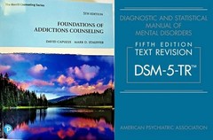 FOUNDATIONS OF ADDICTIONS COUNSELING 5TH EDITION AND DSM 5 TR (2 BOOK COMBO SET