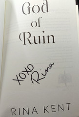 God of Wrath and God of Ruin by Rina Kent Books for Days Signed Exclusive Ed. HC