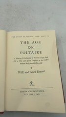 The Age of Voltaire Will and Ariel Durant Hardcover First Printing 1965